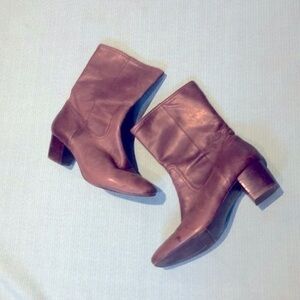 Antonio Melani shoes leather booty heels size 7 1/2